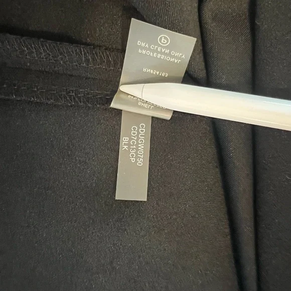 🎉Host Pick🎉Calvin Klein Black Cocktail Dress w/ 10” Slit Bell Sleeves Size 14 - Picture 14 of 16